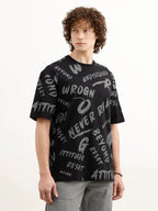Oversized AOP T-Shirt | Black