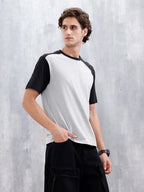 Comfort Fit Men's Colorblocked Tshirt | Grey