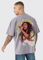 No Cry Men Oversized Printed T-Shirt