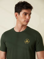 Chic Olive Minimal T-Shirt