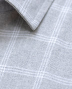 Grey Printed Checks Shirt