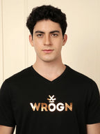 Foil Printed T-Shirt | Black