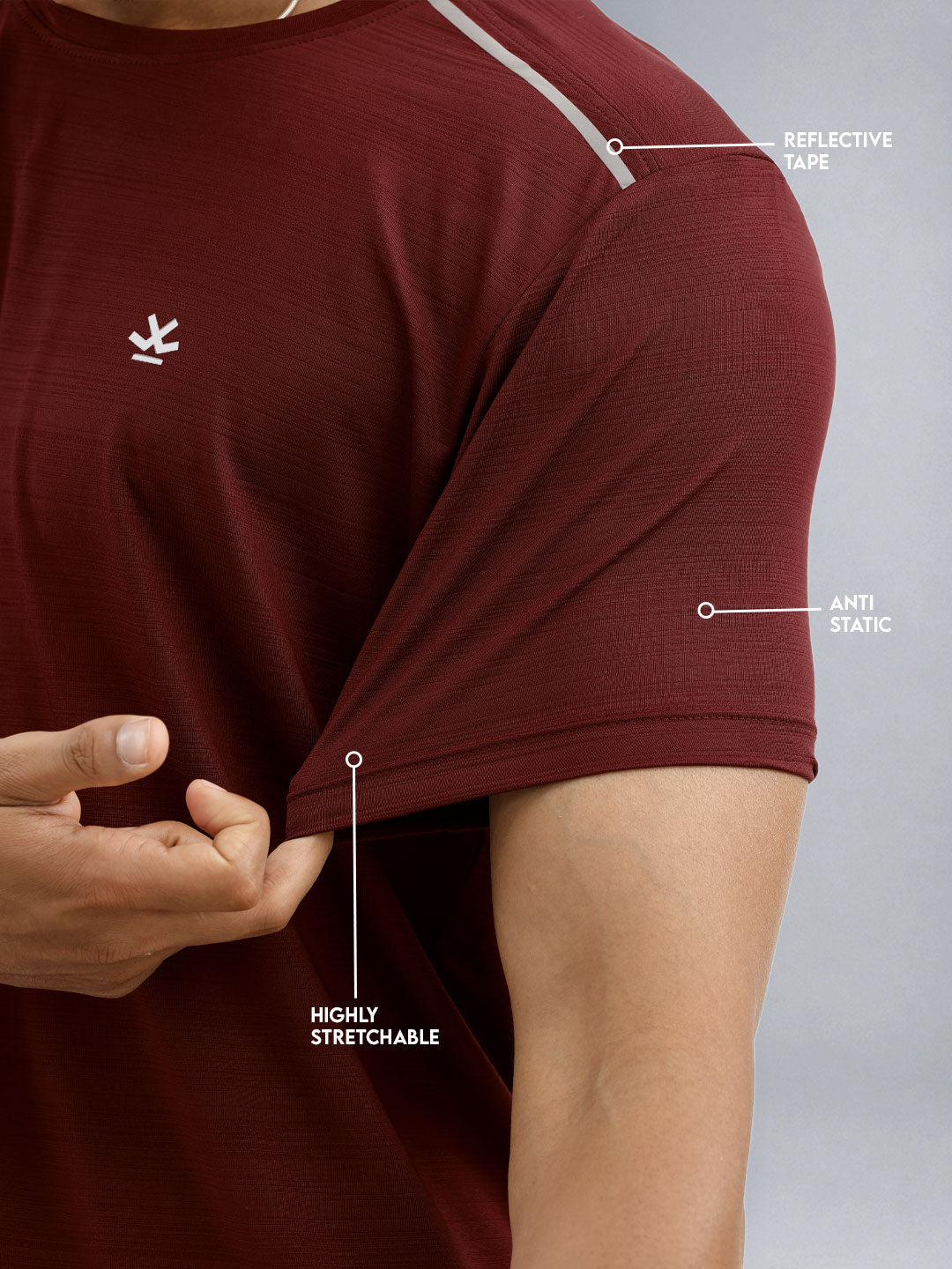 Performance Tee | Active |  Maroon