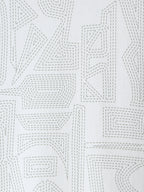 Tonal AOP Oversized T-Shirt | White