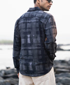 Dark Grey Printed Lightweight Shirt