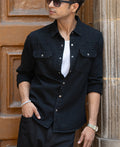 Black Denim Overshirt