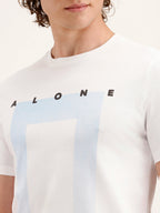Slim Fit Placement Printed T-Shirt | White