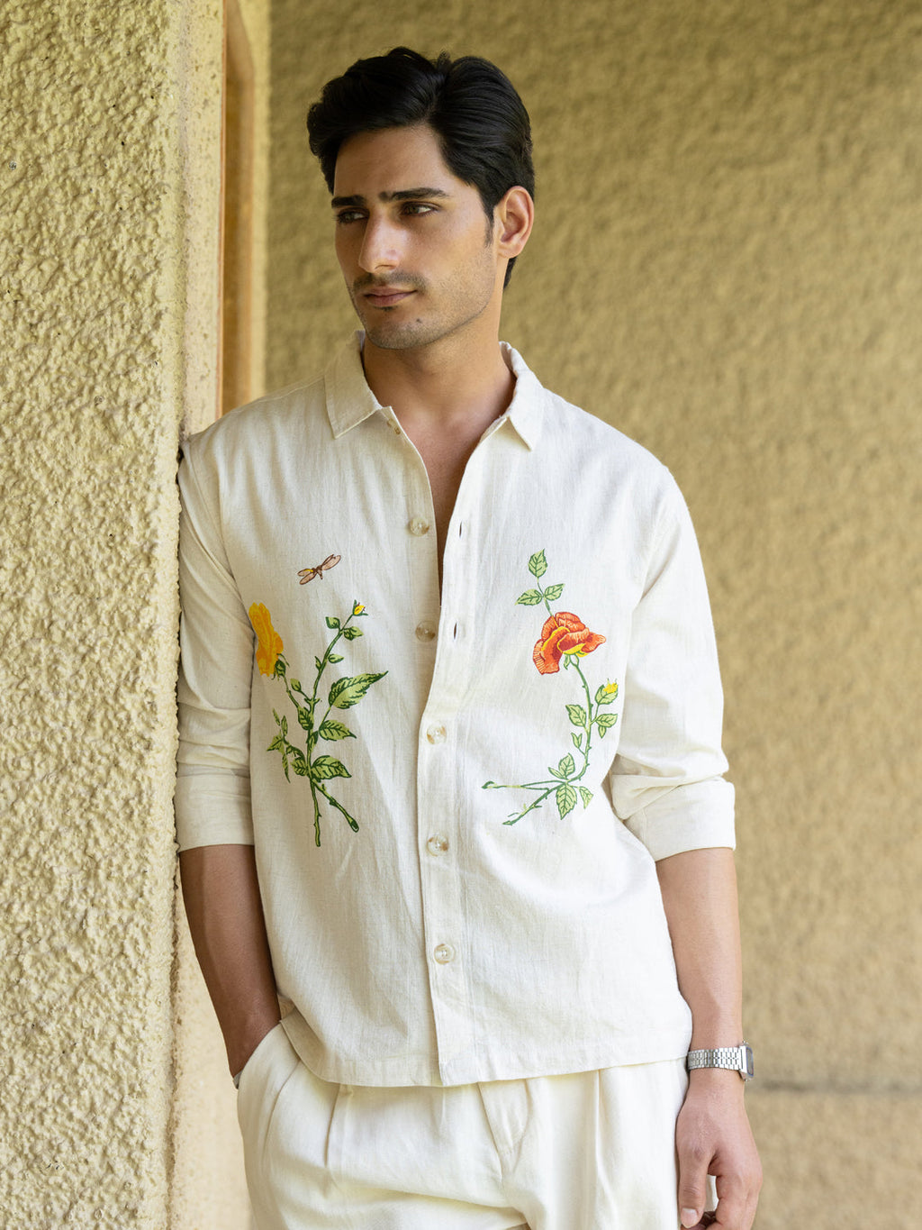 Natural Floral Print Shirt