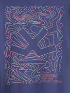 Logo Printed Oversized T-Shirt | Dark Blue