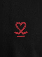 Slim Fit Placement Printed Tee | Black