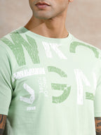 Graphic Slim Fit T-Shirt | Light Green