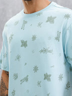 Food Inspired AOP T-Shirt | Light Blue