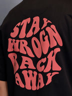 Oversized back-print tshirt | Black