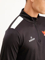 Wrogn x SRH Performance Quarter Zip T-Shirt | Black