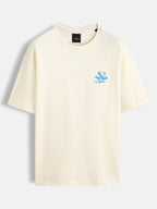 Minimal chest print T-shirt | Off white