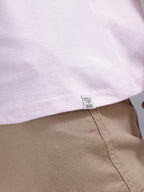 Casual Men Oversized Fit Tee With Graphic | Pink