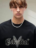 Celestial Men Graphic Printed Oversized T-shirt
