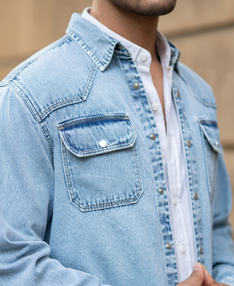 Light Blue Denim Shirt