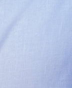 White Linen Blend Zipper Shirt