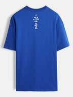 Graphic chest print T-shirt | Blue