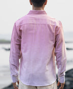 Dusty Pink Lightweight Ombre Shirt 100% Cotton