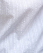 White Seersucker Printed Shirt 100% Cotton