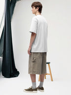 INFLUENCER White Men Oversized T-Shirt – Pure Cotton | Streetwear Fashion | Loose Fit