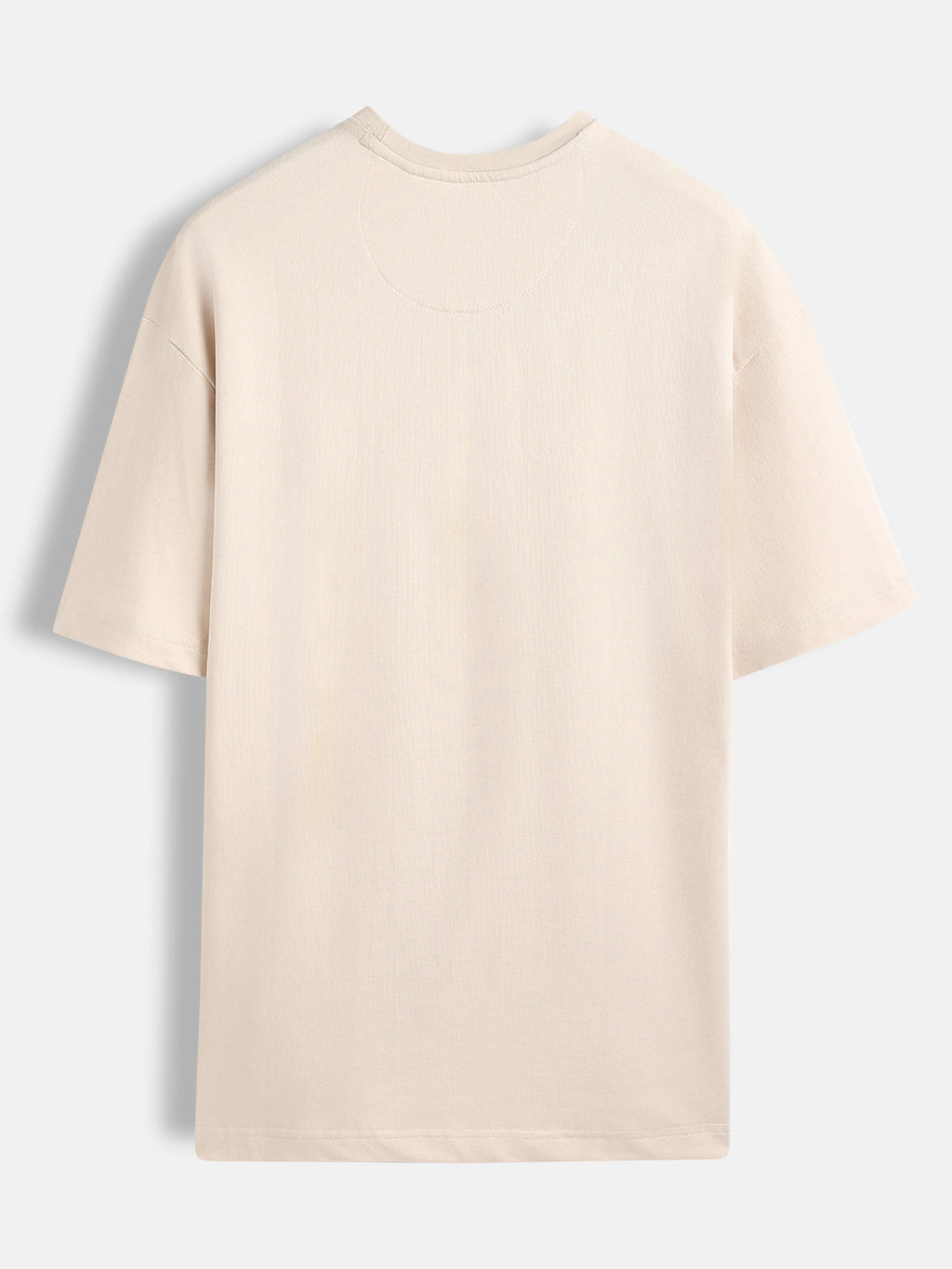 Playful ramen embroidered oversized tshirt | Beige