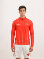Wrogn x SRH Performance Quarter Zip T-Shirt | Orange