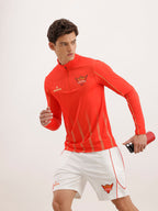 Wrogn x SRH Performance Quarter Zip T-Shirt | Orange