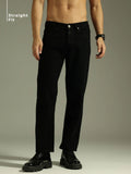 Black Straight Fit Jeans