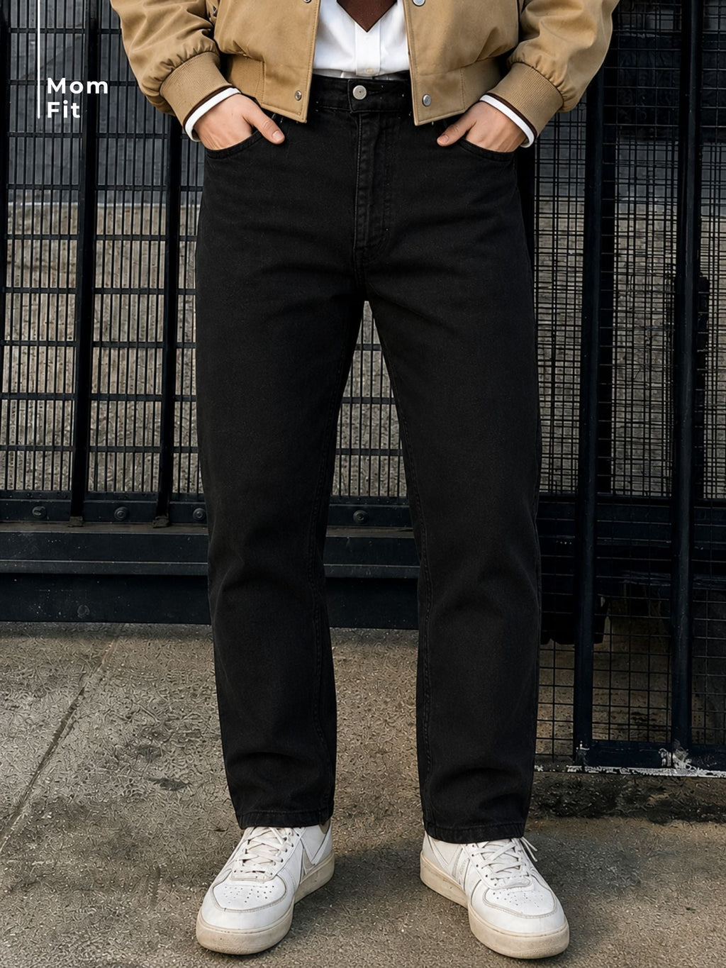 Black Mom Fit Jeans