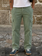 Mint Green Korean Cargo Jeans