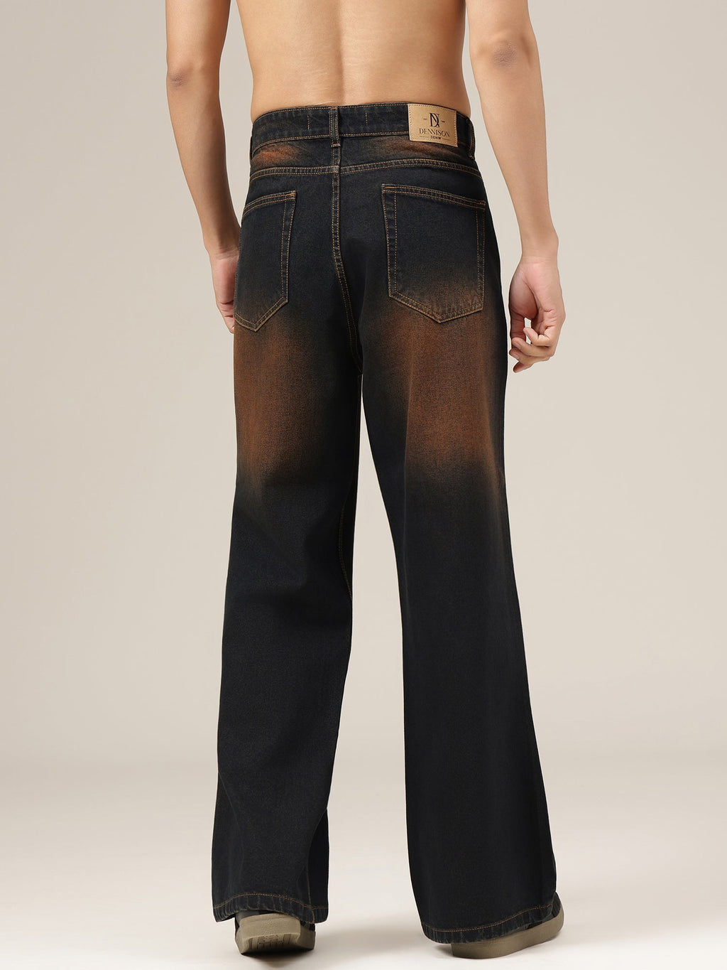 Oxidized Wide-Legs Jeans