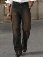 Oxidized Wide-Legs Jeans