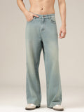 Faded Wide Leg Jeans