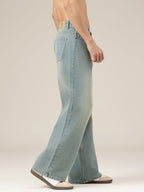 Faded Wide Leg Jeans