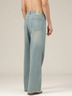 Faded Wide Leg Jeans