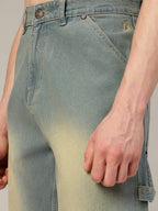 Blue Baggy Fit Carpenter Jeans