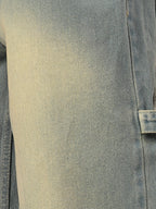 Blue Baggy Fit Carpenter Jeans