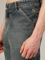 Dark Blue Baggy Fit Carpenter Jeans