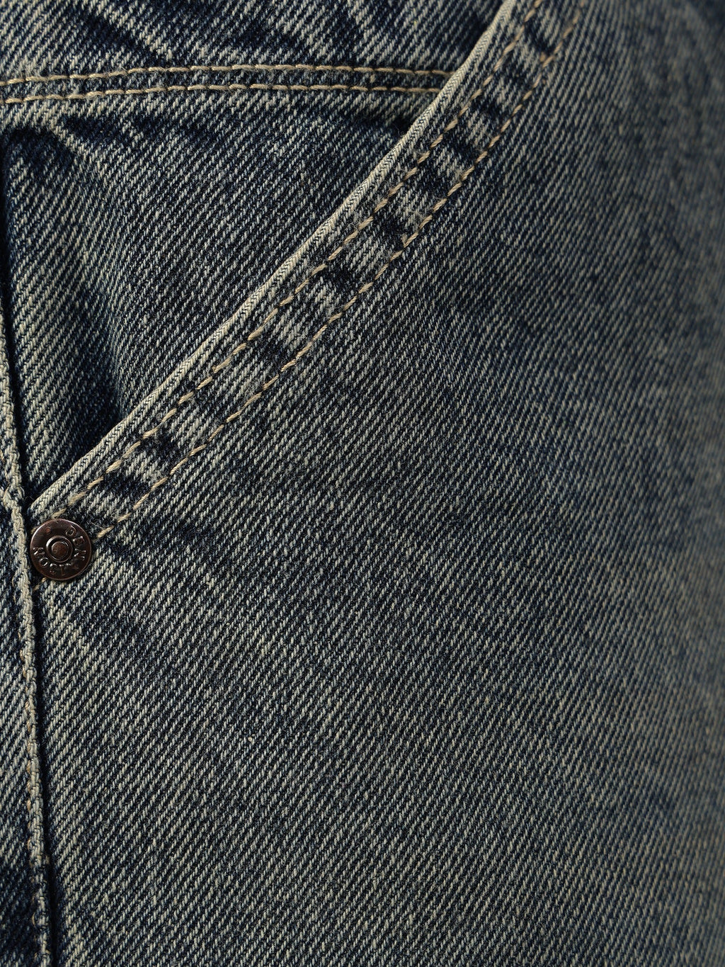 Dark Blue Baggy Fit Carpenter Jeans