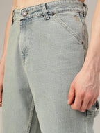 Light Blue Baggy Fit Carpenter Jeans