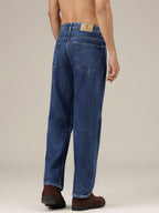 Distressed Light Faded Baggy Jeans