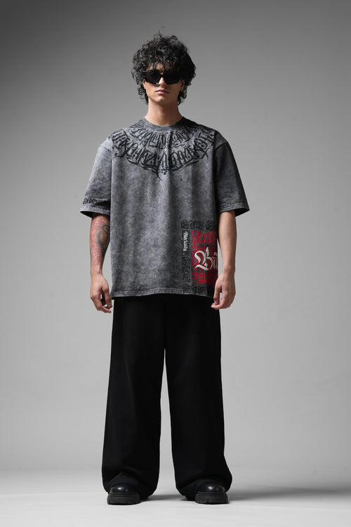 Balance Acid Washed Grey T-shirt
