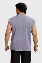 Ascend Washed Capsleeve Tank Light Grey