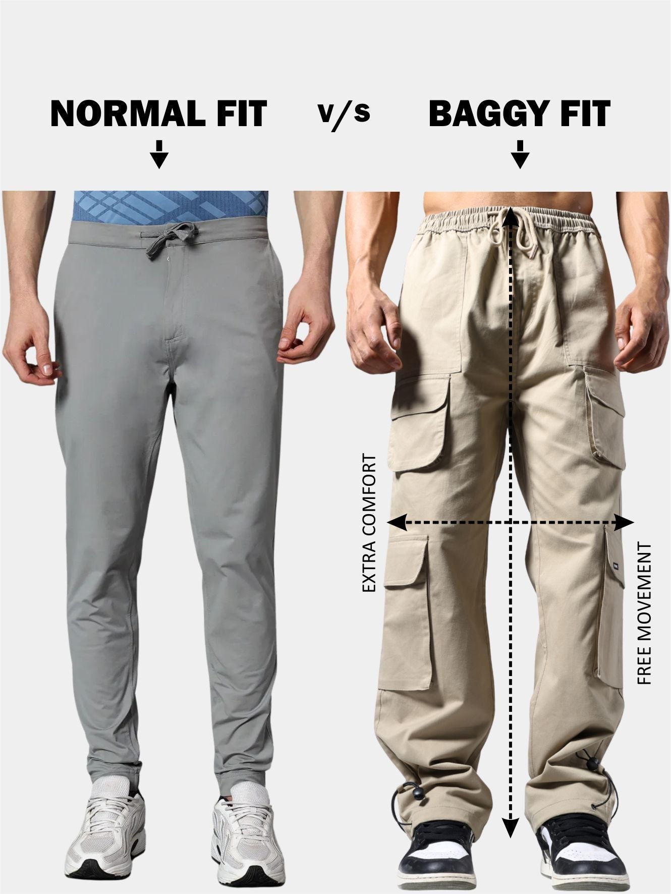 Striped Parachute Pants For Men