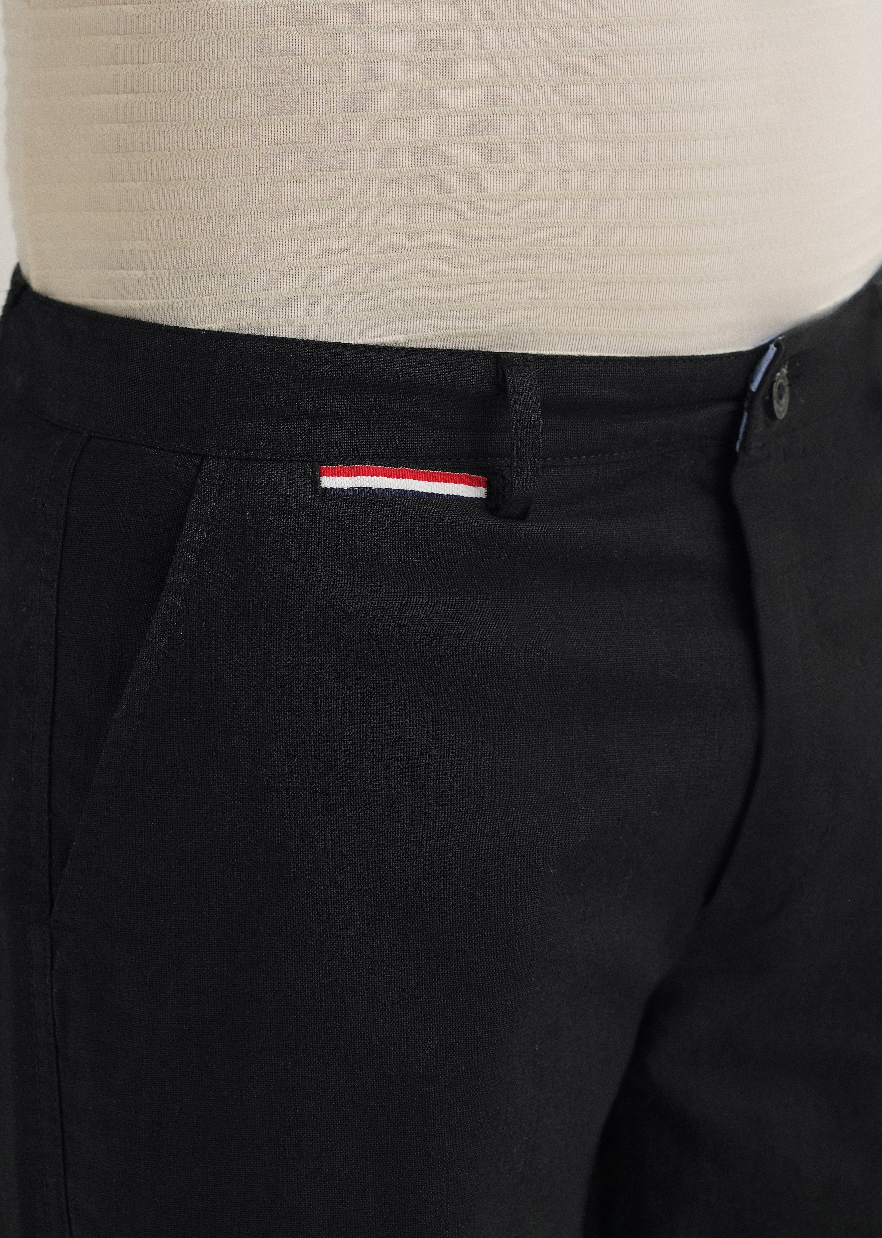 Black Linen Trouser