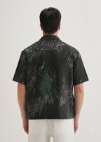 Black Scribble Printed Shirt