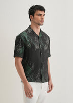 Black Scribble Printed Shirt